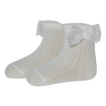 جوارب للأطفال بلون الابيض  (24-36 شهر)