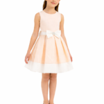 فستان أنيق لون قرنفل  للبنات (من عمر 8 إلى 15 سنة)