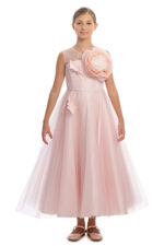 ⁦فستان تول مزهر للفتيات من سن 8 إلى 14 سنة⁩ - الصورة ⁦2⁩