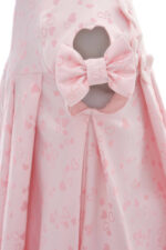 ⁦فستان بنات أطفال بنقشة قلوب مع رباط رأس - مقاسات 6-24 شهر⁩ - الصورة ⁦3⁩