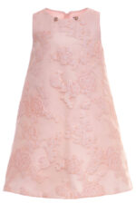 ⁦فستان جاكار خط A للفتيات مع عباءة - للأعمار من 8 إلى 15 سنة⁩ - الصورة ⁦3⁩