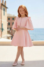 ⁦جاكيت للأطفال بلون بودر وردي⁩ - الصورة ⁦2⁩