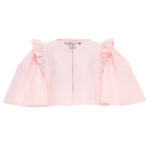 جاكيت للأطفال بلون بودر وردي