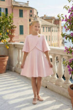 ⁦جاكيت للأطفال بلون بودر وردي⁩ - الصورة ⁦2⁩