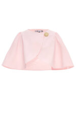 جاكيت للأطفال بلون بودر وردي