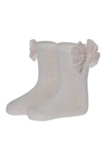 جوارب للأطفال بلون بودرة (6-7 سنة)