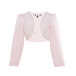 جاكيت للأطفال بلون بودر وردي