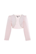 جاكيت للأطفال بلون بودر وردي