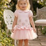 فستان تول بناتي مع فيونكة ورباط رأس للأطفال 6-24 شهر