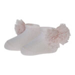 جوارب للأطفال بلون وردي (6-12 شهر)