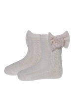 جوارب للأطفال بلون وردي(6-7 سنة)