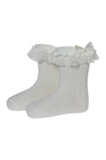 جوارب للأطفال بلون الابيض  (6-7 سنة)