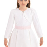 جاكيت للأطفال بلون الأبيض