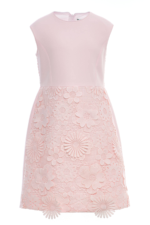 ⁦طقم فستان وسترة من الدانتيل الزهري للبنات (من عمر 8 إلى 15 سنة)⁩ - الصورة ⁦4⁩