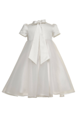 ⁦طقم فستان ساتان مزين بحزام زهور وعصابة رأس مزينة بالزهور للبنات (من عمر 3 إلى 7 سنوات)⁩ - الصورة ⁦5⁩