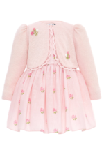 ⁦فستان وجاكيت مطرز بالورود للبنات من باودر بيبي، مقاسات من 6 إلى 24 شهر⁩ - الصورة ⁦3⁩