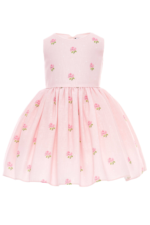 ⁦فستان وجاكيت مطرز بالورود للبنات من باودر بيبي، مقاسات من 6 إلى 24 شهر⁩ - الصورة ⁦4⁩