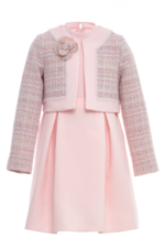 ⁦طقم فستان وسترة من التويد للبنات (من عمر 8 إلى 15 سنة)⁩ - الصورة ⁦3⁩